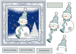 Snowflake snowman