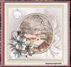 Vintage Christmas and winter flowers
