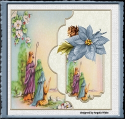 While shepherds watched