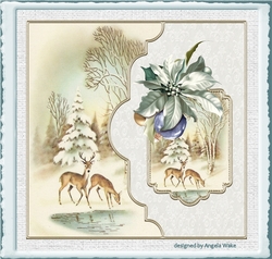 Reindeer at the water hole