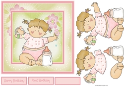 Baby girl first birthday