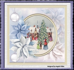 Carol singers around the tree