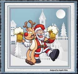 Santa and Rudolf Cheers