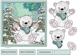 Polar bear in the garden