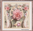 Vintage rose and lace