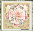 Pink rose 7x7 card