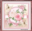 Butterfly and rose 7x7 card
