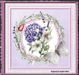 Blue Hydrangea 7x7 card