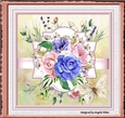 Mixed roses 7x7 card