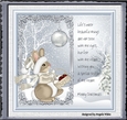 Christmas rabbit 7x7 card