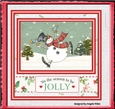 Fal lal lal snowman 7x5x7x5 card