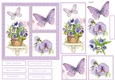 Pansy garden 6x6 card