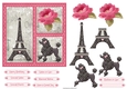 Poodle in Paris 6x6 card
