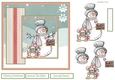 snowman and friend 7x7 card