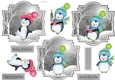 Wool hat penguins toppers