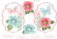 Rose and butterfly toppers