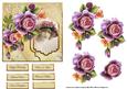 Lady in the Floral Hat with Roses Card Front and Decoupage