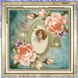 Peach Rose 7x7 Card and Decoupage
