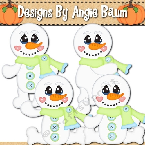 Snowman Boys Clipart