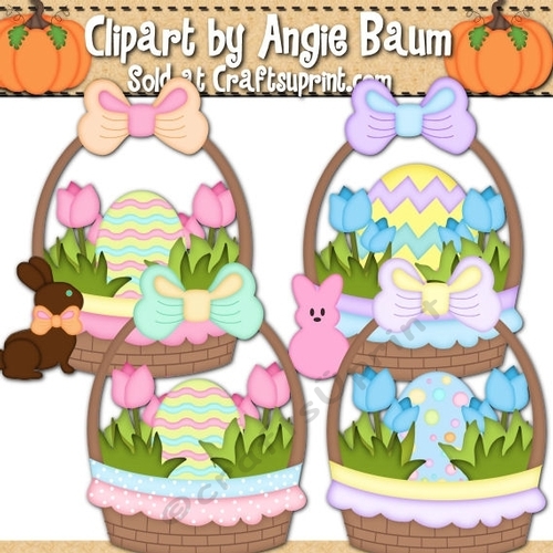 Easter Basket Clipart Graphics