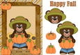 Fall Bear Boy Greeting Card 2