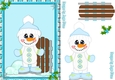 Iceskating Snowboys Greeting Card