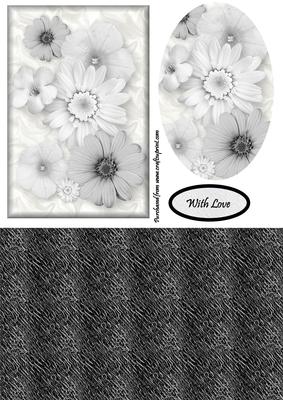 Black and White Flowers