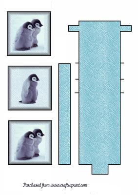 Cute Baby Penguin Waterfall Sheet