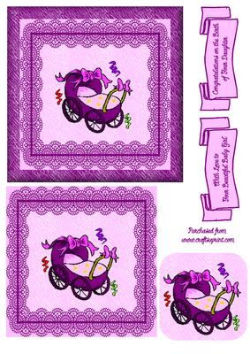 Baby Girl Pram