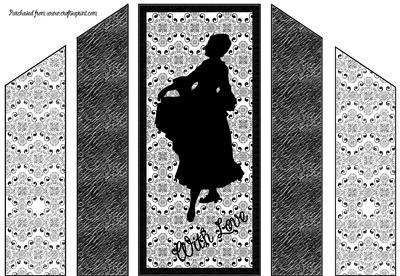 Lady Silhouette Theatre Fold