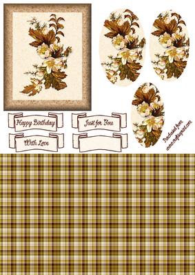 Autumn Flower Oval Pyramid