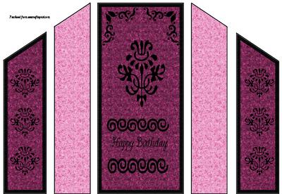 Pink Birthday Theatre Fold