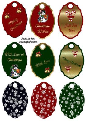 Christmas Toppers/gift Tags