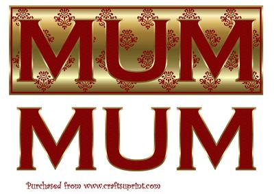 Red and Gold Birthday Mum