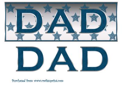 Blue and Silver Dad Birthday
