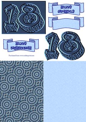 Embossed 18th Male