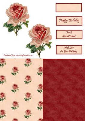 Dusky Pink Birthday Flower