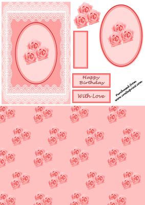 Peach Roses and Lace