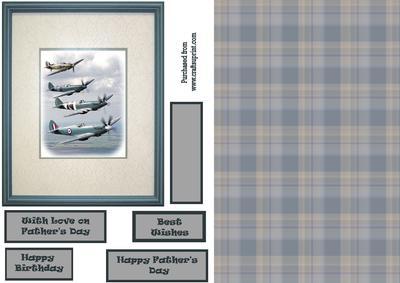 Vintage Plane Birthday Card