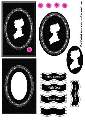 Black and White Cameo