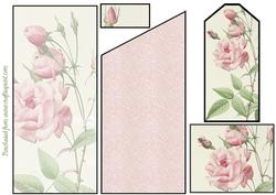 Rose Cascade with Bookmark