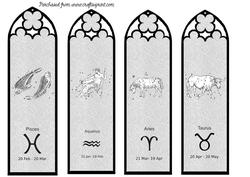 Zodiac Bookmarks 3