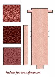 Dusky Pink Patterned Waterfall