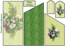 Purple Bouquet Cascade