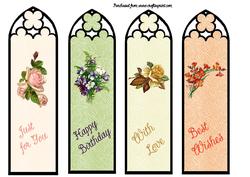 Floral Bookmarks