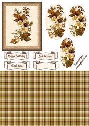 Autumn Flower Oval Pyramid