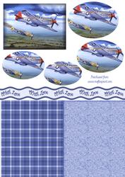 Vintage Plane Oval Pyramid