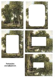 Sheep in Woodland Inverted Pyramid