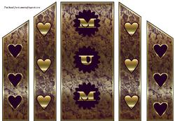 Purple and Gold Mum Card