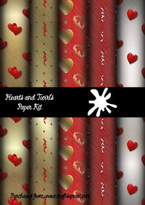 Hearts and Twirls Backing Sheets
